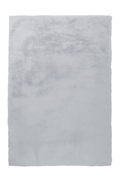 Kuscheliger Hochflorteppich – Unifarben – Blau Arte – 100 Espina Grau Rabbit 