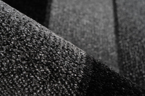 Design-Teppich Broadway 300 Schwarz / Anthrazit Makro