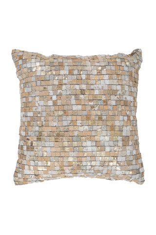 Design-Teppich Finish Pillow 100 Beige / Gold Draufsicht