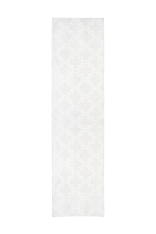 Design-Teppich Monroe 100 Weiß Draufsicht