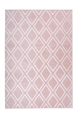 Design-Teppich Monroe 200 Rosa Draufsicht