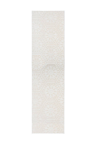 Design-Teppich Monroe 200 Weiß Draufsicht
