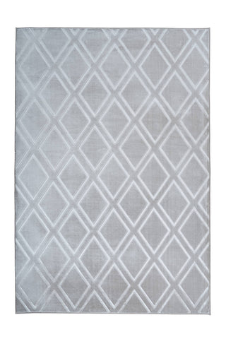 Design-Teppich Monroe 300 Grau / Blau Draufsicht
