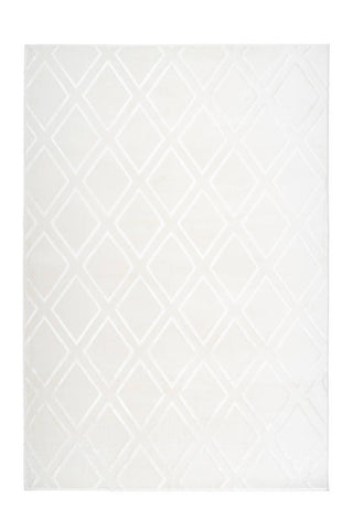 Design-Teppich Monroe 300 Weiß Draufsicht