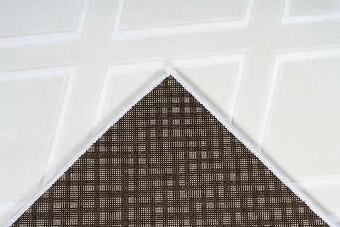 Design-Teppich Monroe 300 Weiß Makro
