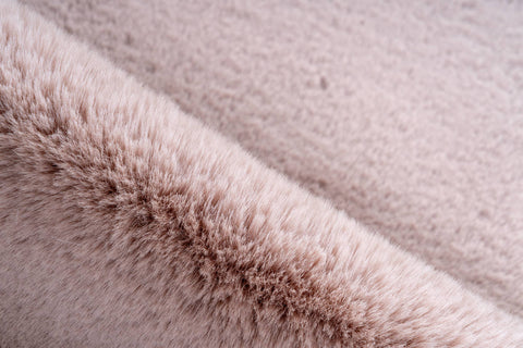 Design-Teppich Rabbit Double Sheepskin 300 Rosa  Makro