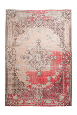 Design-Teppich Vintage 8405 Rot Draufsicht