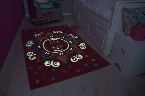 Teppiche Spirit Glowy 3145 Rot Mandala 110cm x 160cm Ambiente